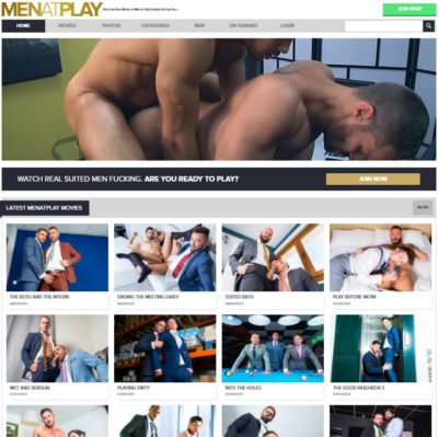 men at play office gay sex suit men