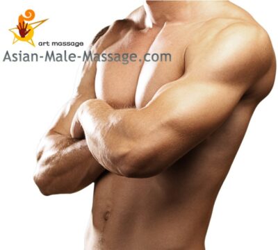 Asian male for male massage. Asian muscular men oiled up body naked.